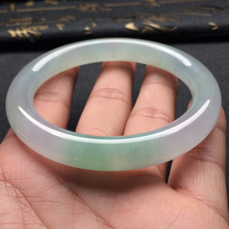 （超值推荐）冰种晴水圆条手镯（58.9mm）
