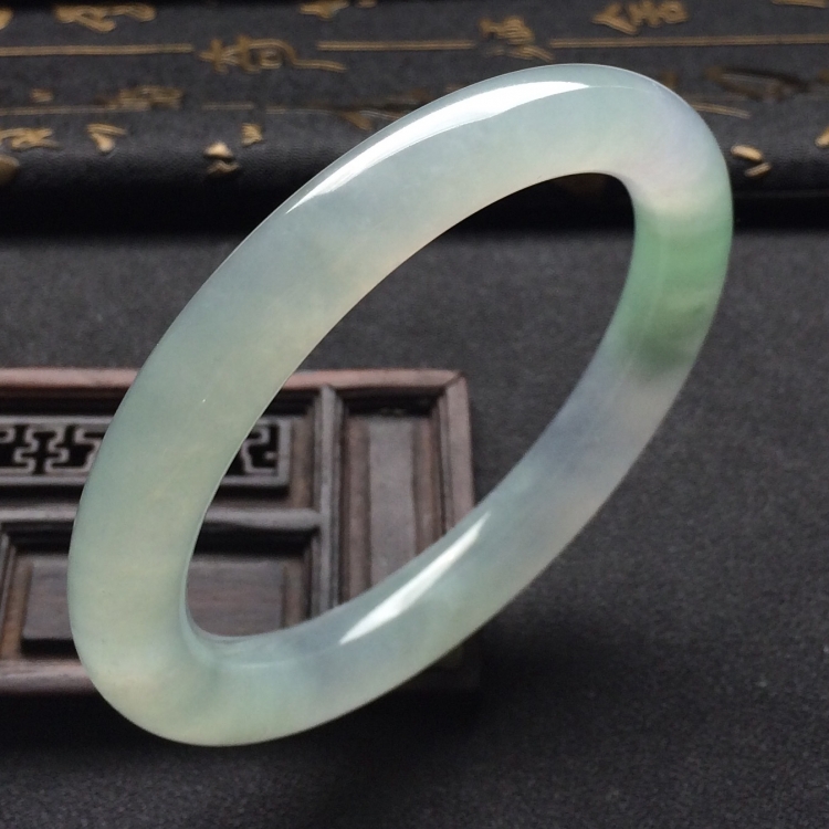 （超值推荐）冰种晴水圆条手镯（58.9mm）