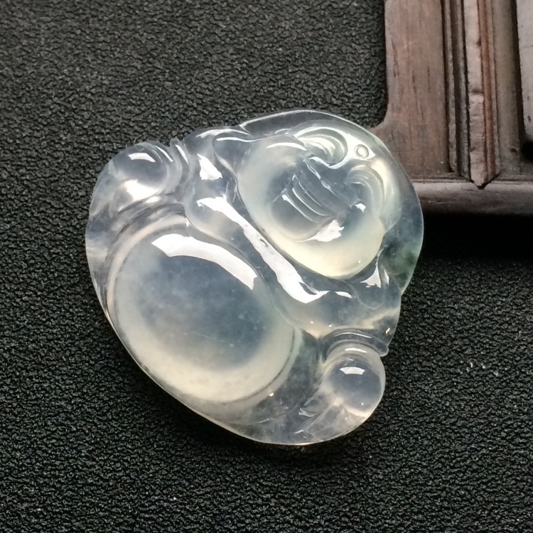 （超值推荐）冰种略飘花玉佛挂件