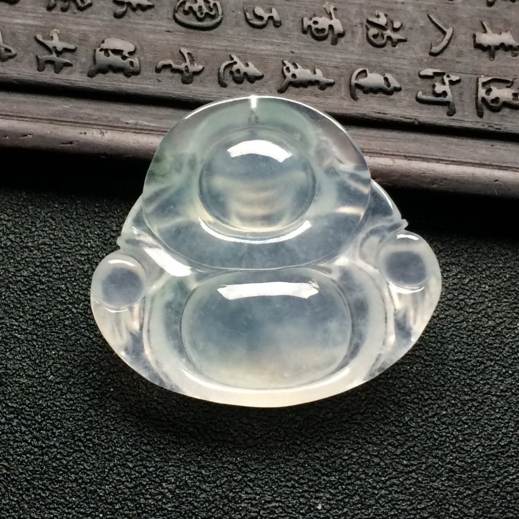 （超值推荐）冰种略飘花玉佛挂件