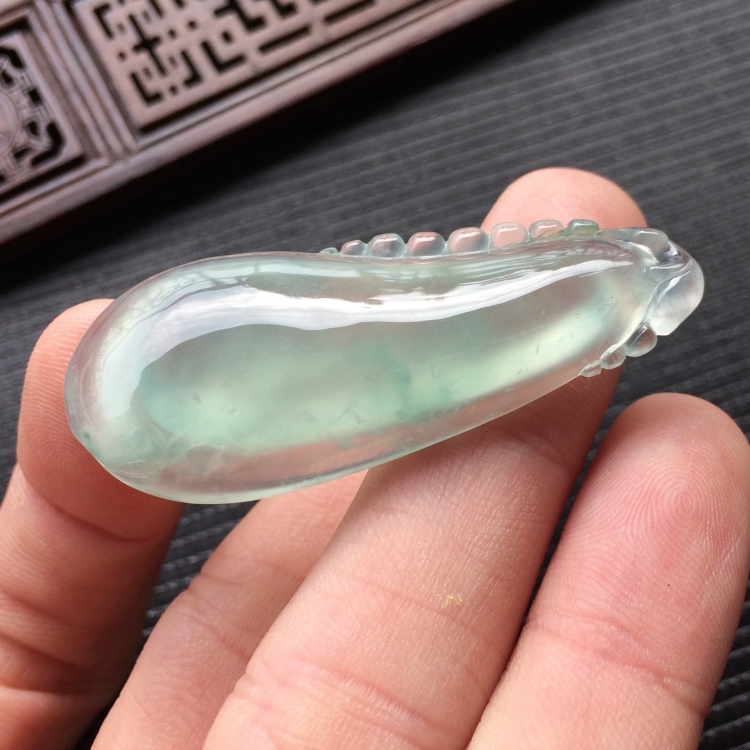 (超值推荐)冰种晴水福瓜挂件