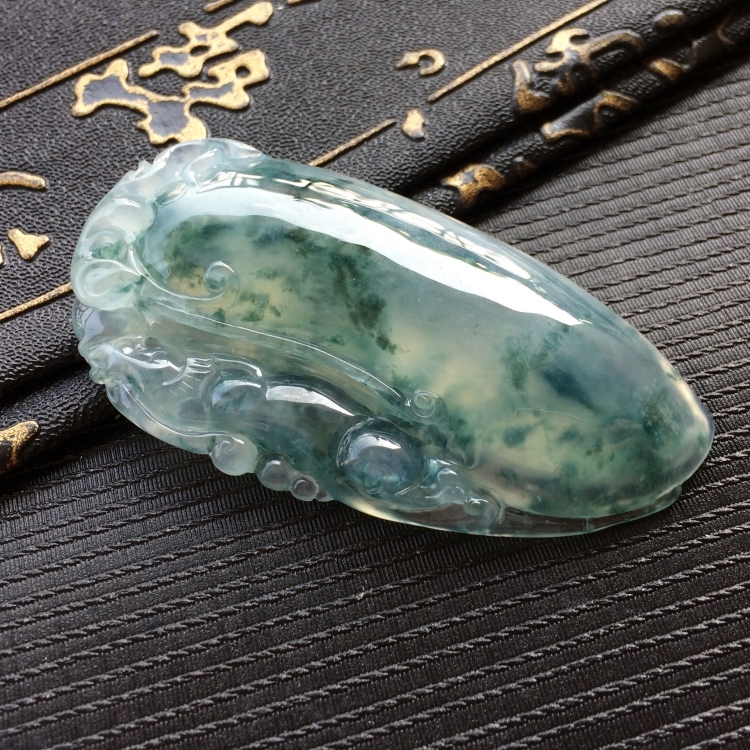 (超值推荐)冰种飘花福瓜挂件