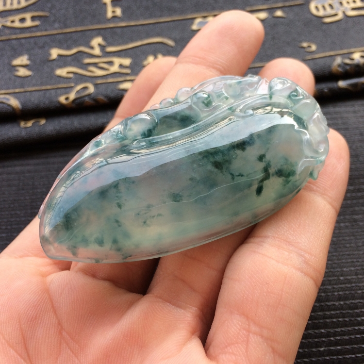 (超值推荐)冰种飘花福瓜挂件