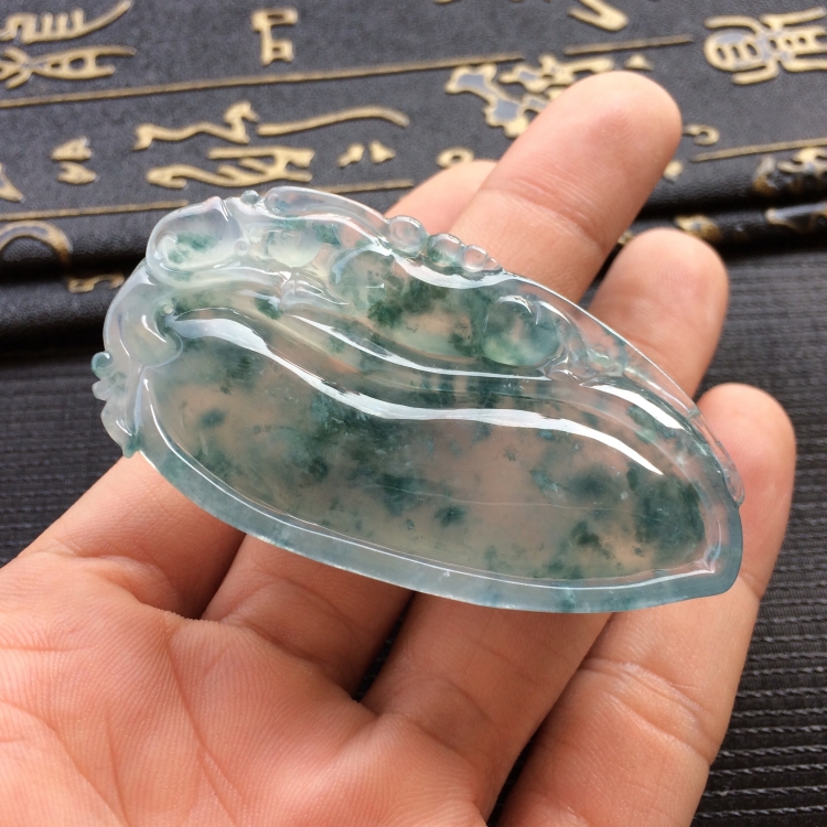 (超值推荐)冰种飘花福瓜挂件