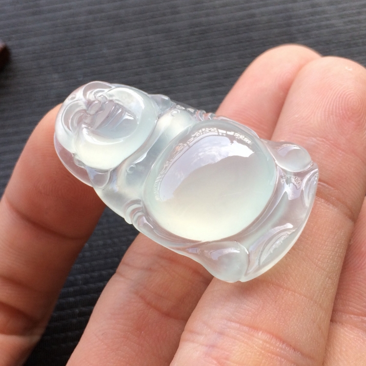 (超值推荐)冰种淡晴水站佛挂件