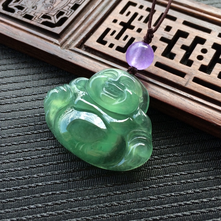 (超值推荐)冰种晴水玉佛挂件