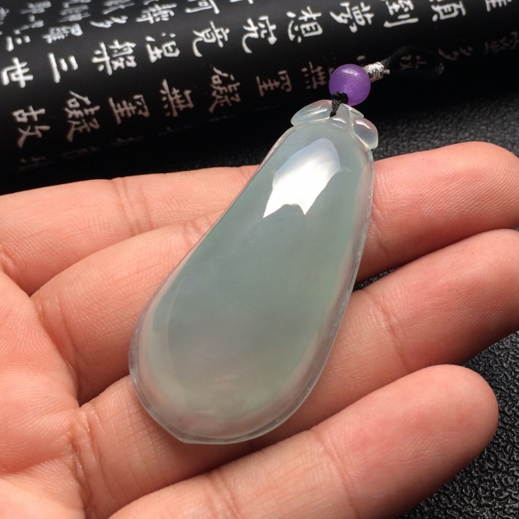 （超值推荐）冰种淡晴水福瓜挂件