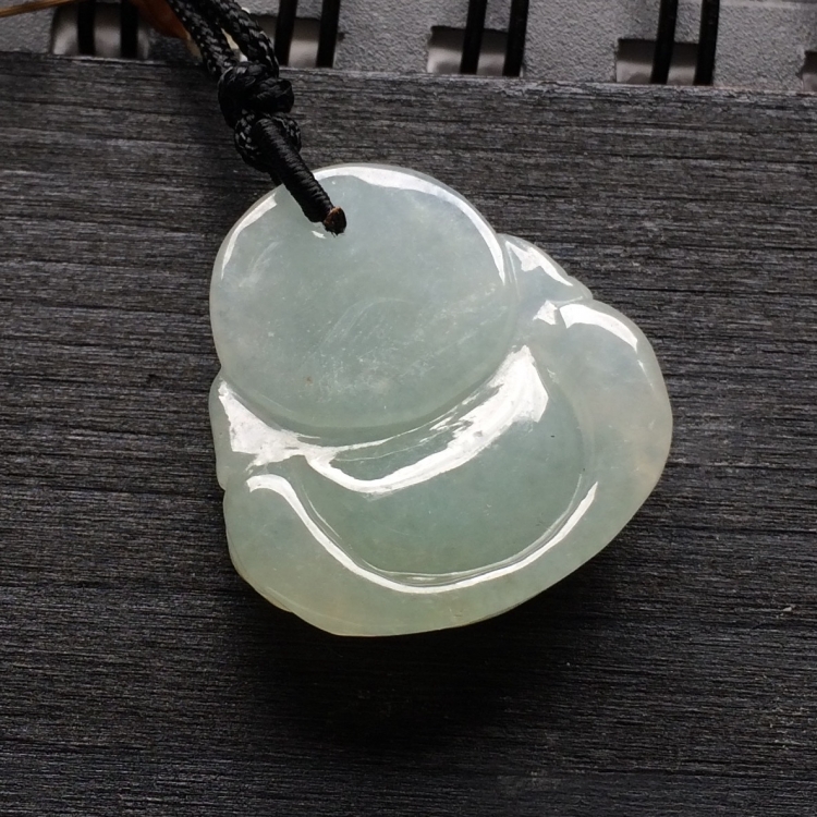 （超值推荐）糯冰种淡晴水玉佛挂件