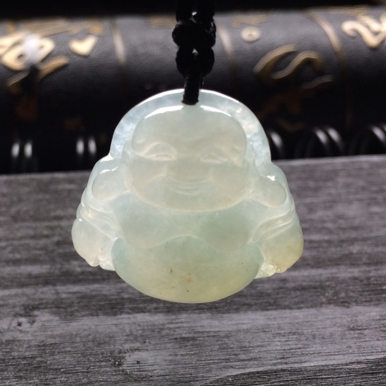 （超值推荐）糯冰种淡晴水玉佛挂件