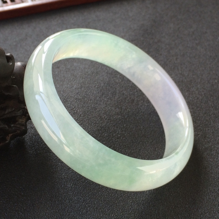(超值推荐)冰种飘花手镯(58.5mm)