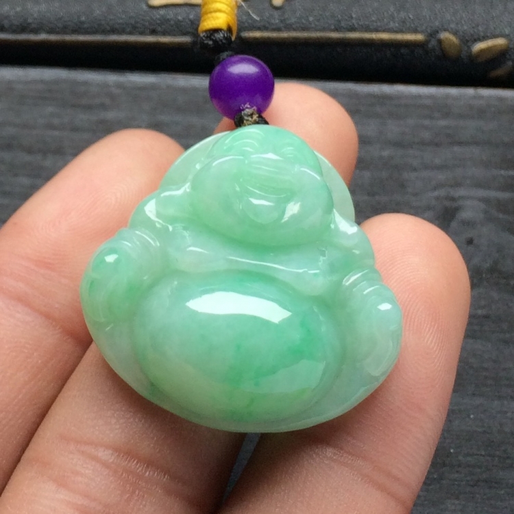 （超值推荐）糯冰种晴水玉佛挂件