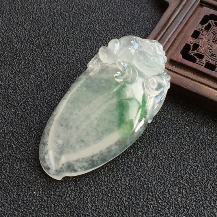 (超值推荐)冰种飘花福瓜挂件