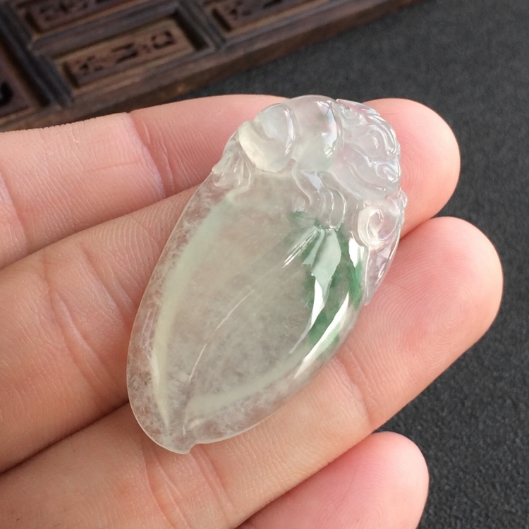 (超值推荐)冰种飘花福瓜挂件