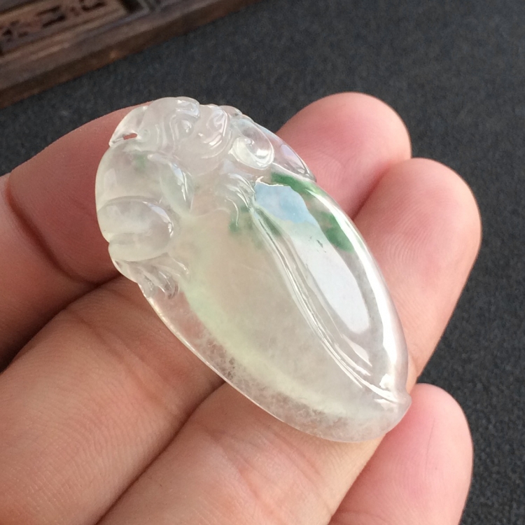 (超值推荐)冰种飘花福瓜挂件