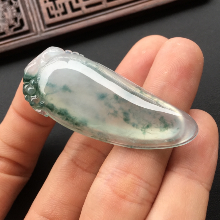 (超值推荐)冰种飘花福瓜挂件