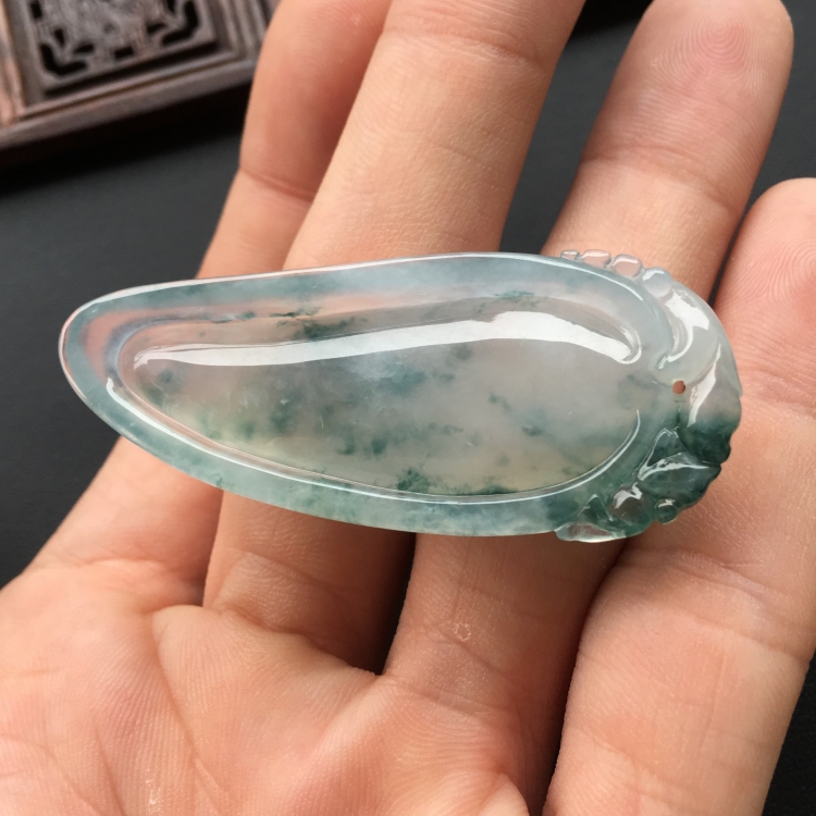 (超值推荐)冰种飘花福瓜挂件