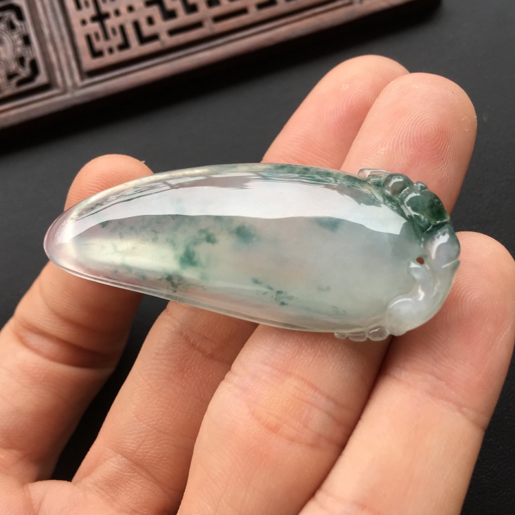 (超值推荐)冰种飘花福瓜挂件