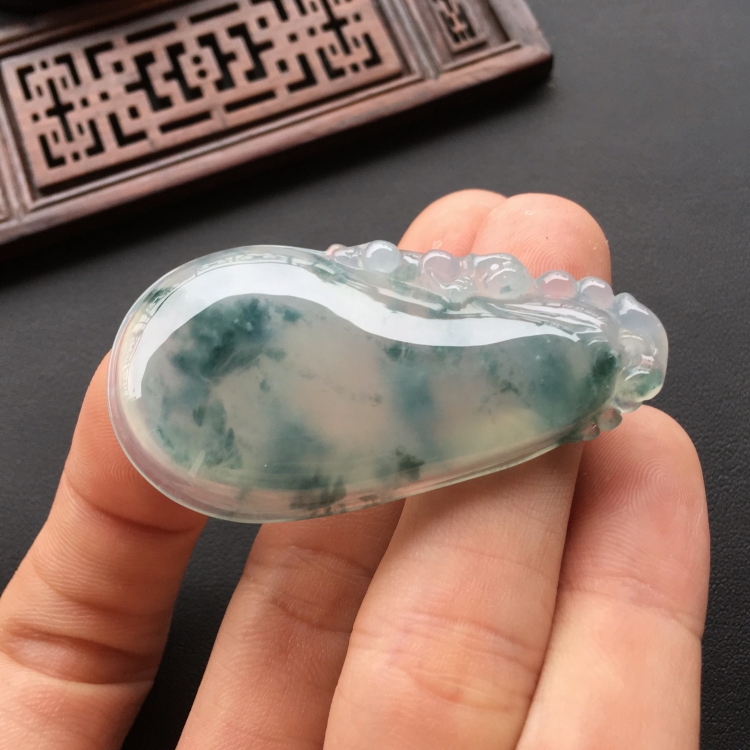 (超值推荐)冰种飘花福瓜挂件
