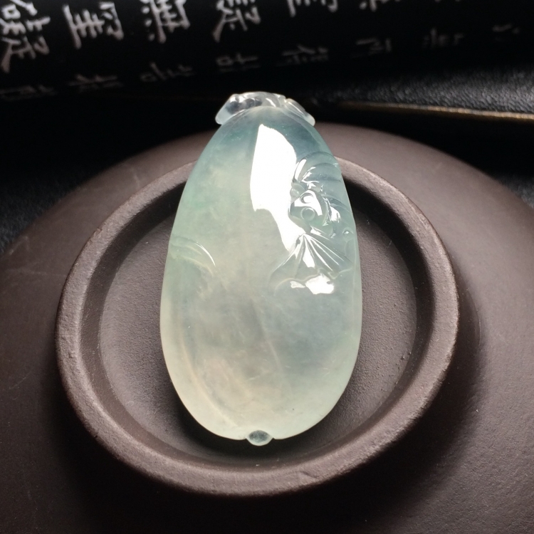 （超值推荐）冰种淡晴水福瓜挂件