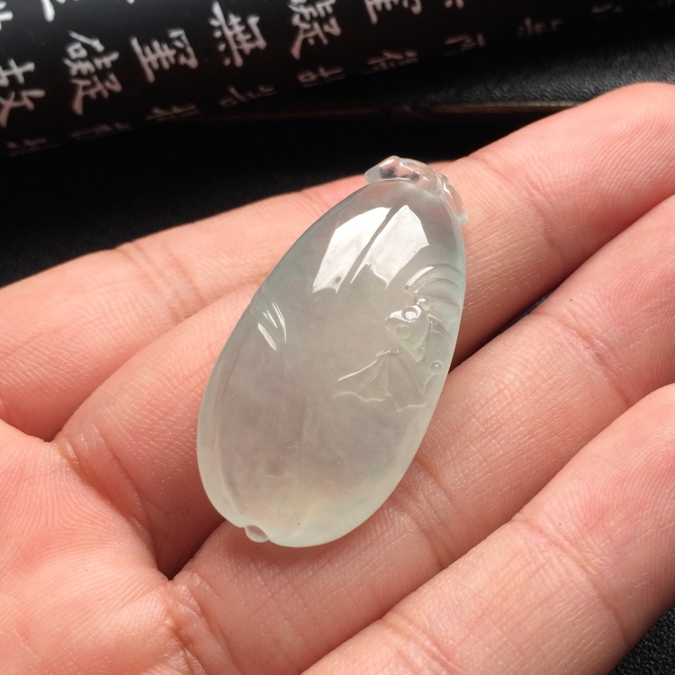 （超值推荐）冰种淡晴水福瓜挂件
