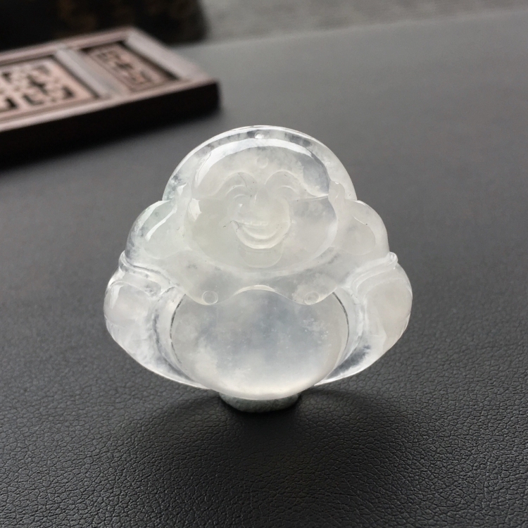 (超值推荐)冰种白色玉佛挂件