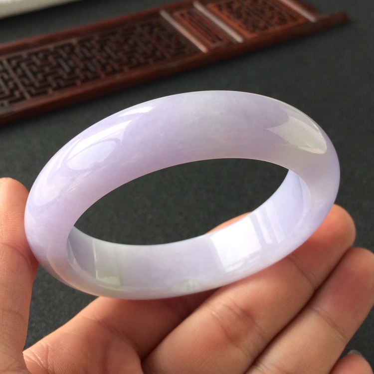(超值推荐)糯冰种紫罗兰手镯(55.5mm)