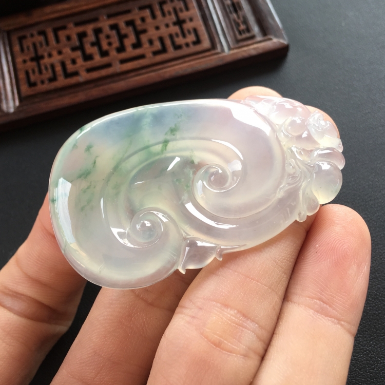 (超值推荐)冰种飘花如意挂件