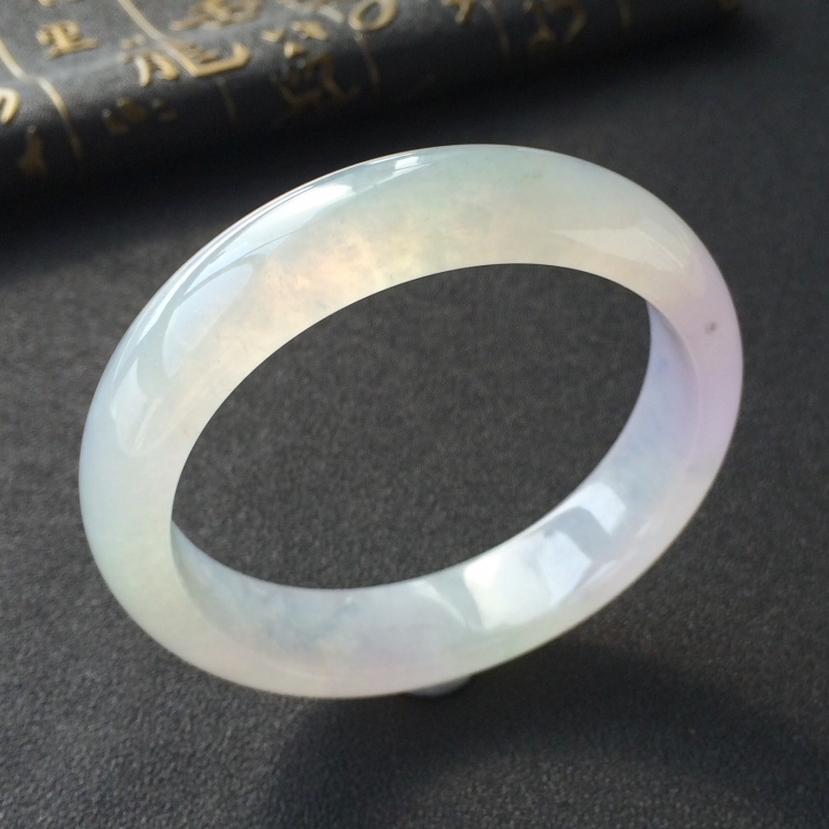 (超值推荐)冰种淡紫罗兰手镯(57.4mm)