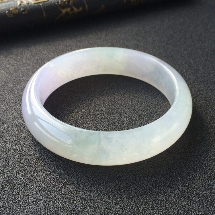 (超值推荐)冰种淡紫罗兰手镯(57.4mm)