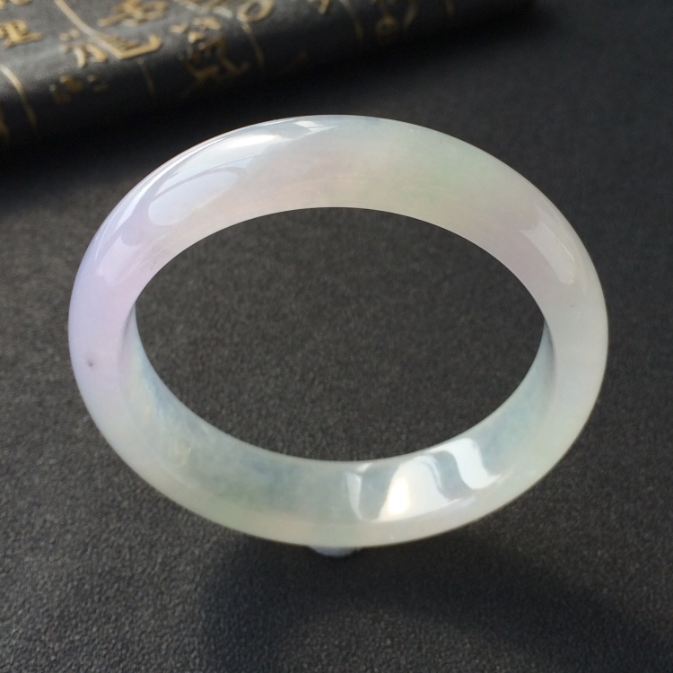 (超值推荐)冰种淡紫罗兰手镯(57.4mm)
