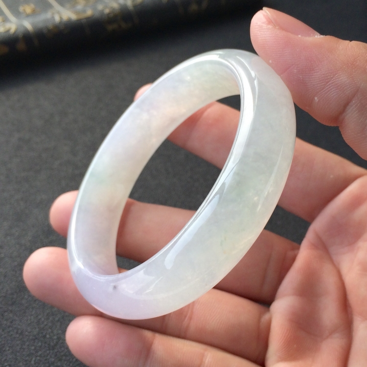 (超值推荐)冰种淡紫罗兰手镯(57.4mm)