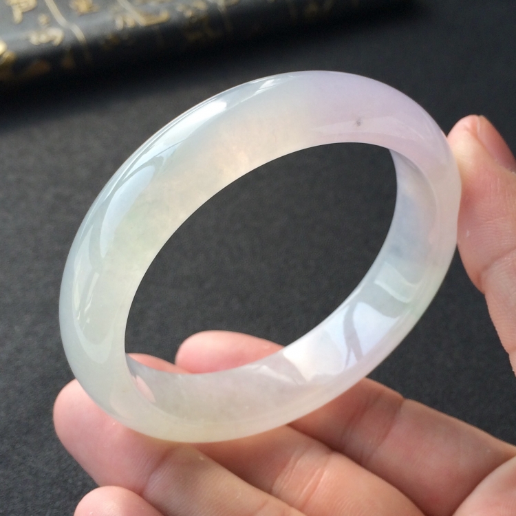 (超值推荐)冰种淡紫罗兰手镯(57.4mm)
