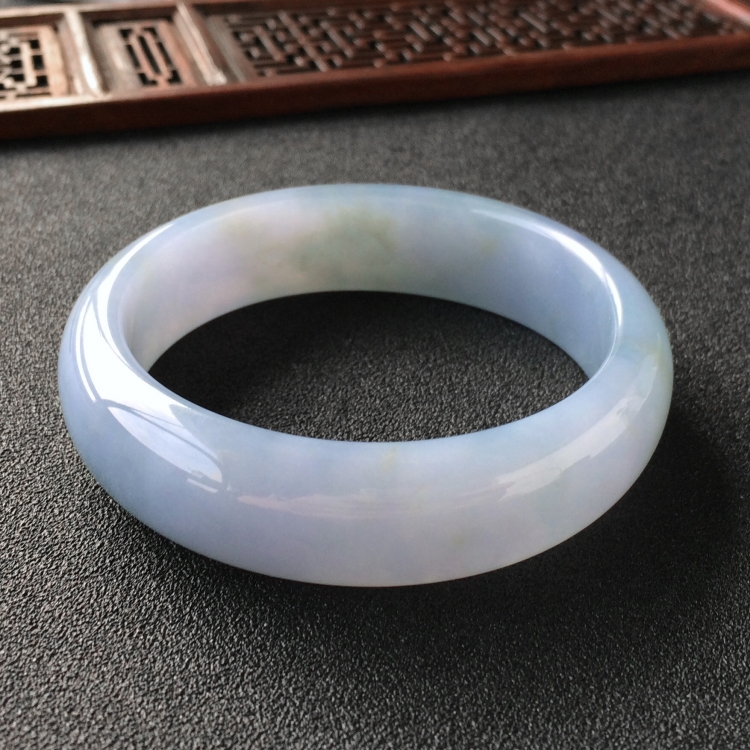 (超值推荐)糯冰种紫罗兰手镯(56.3mm)