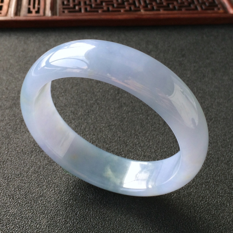 (超值推荐)糯冰种紫罗兰手镯(56.3mm)