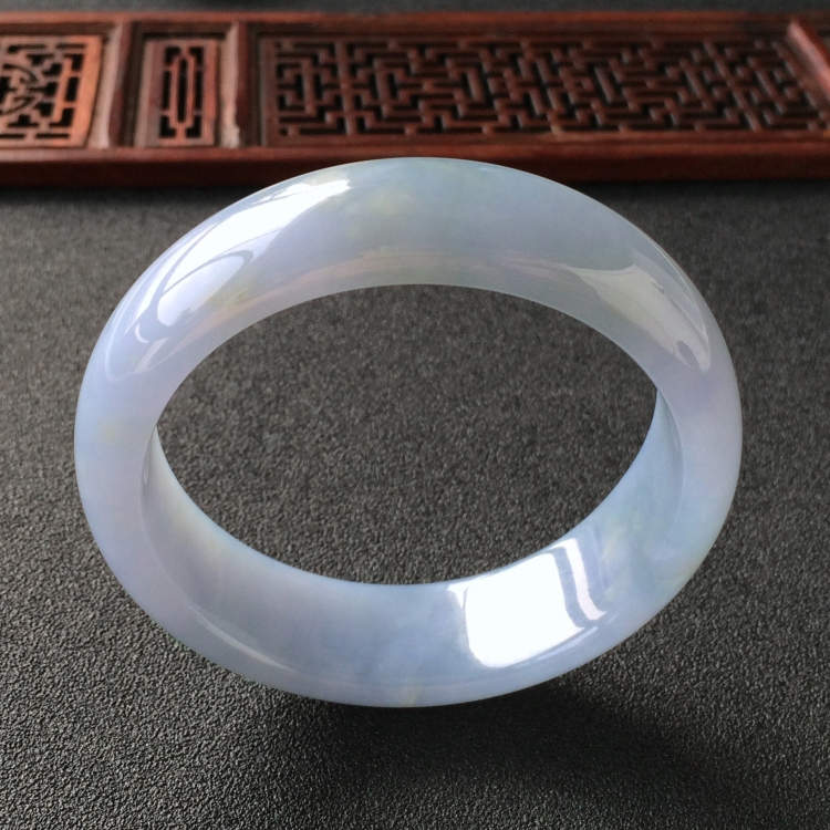 (超值推荐)糯冰种紫罗兰手镯(56.3mm)