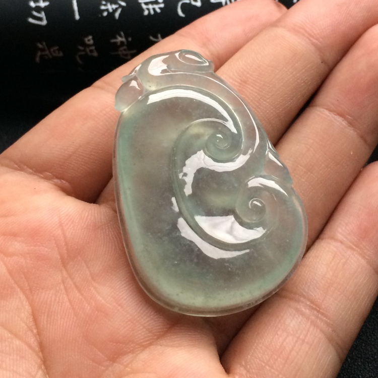 （超值推荐）冰种淡晴水如意挂件