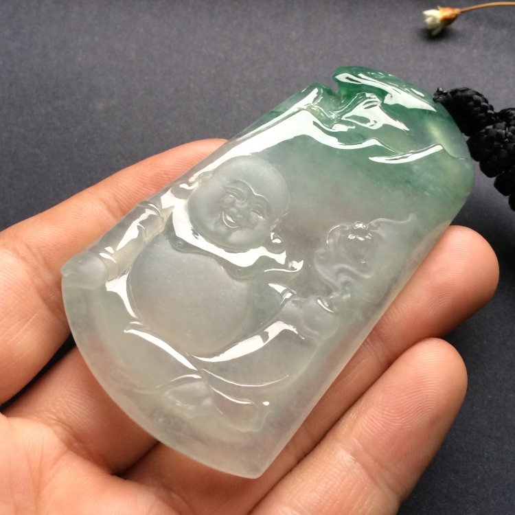 （超值推荐）冰种飘花纳福挂件