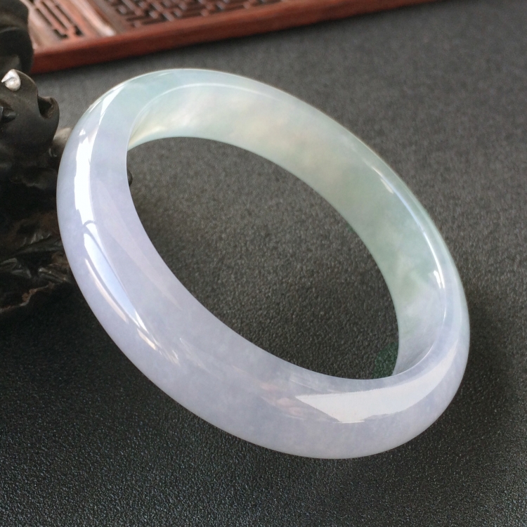 (超值推荐)糯冰种紫罗兰手镯(58.5mm)