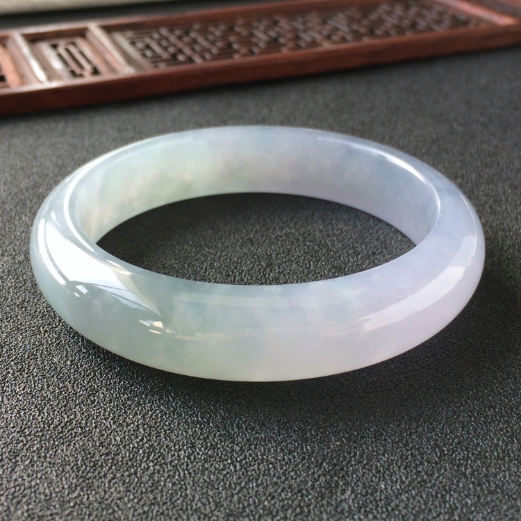 (超值推荐)糯冰种紫罗兰手镯(58.5mm)