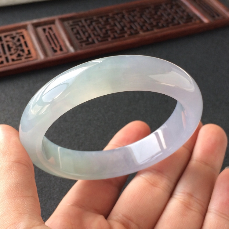 (超值推荐)糯冰种紫罗兰手镯(58.5mm)