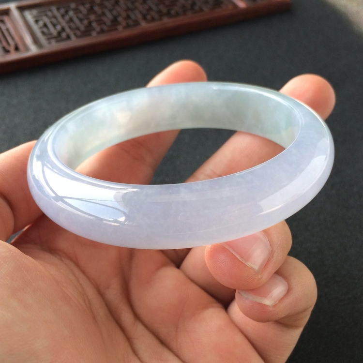 (超值推荐)糯冰种紫罗兰手镯(58.5mm)