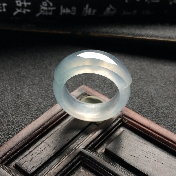 （超值推荐）冰种淡晴水马鞍指环