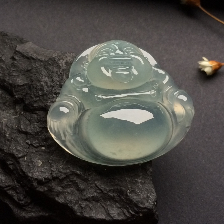（超值推荐）冰种淡晴水玉佛挂件
