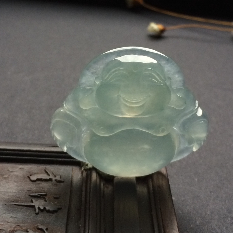 （超值推荐）冰种淡晴水玉佛挂件