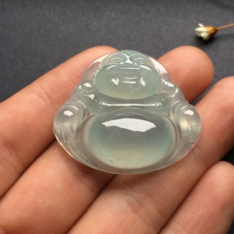 （超值推荐）冰种淡晴水玉佛挂件