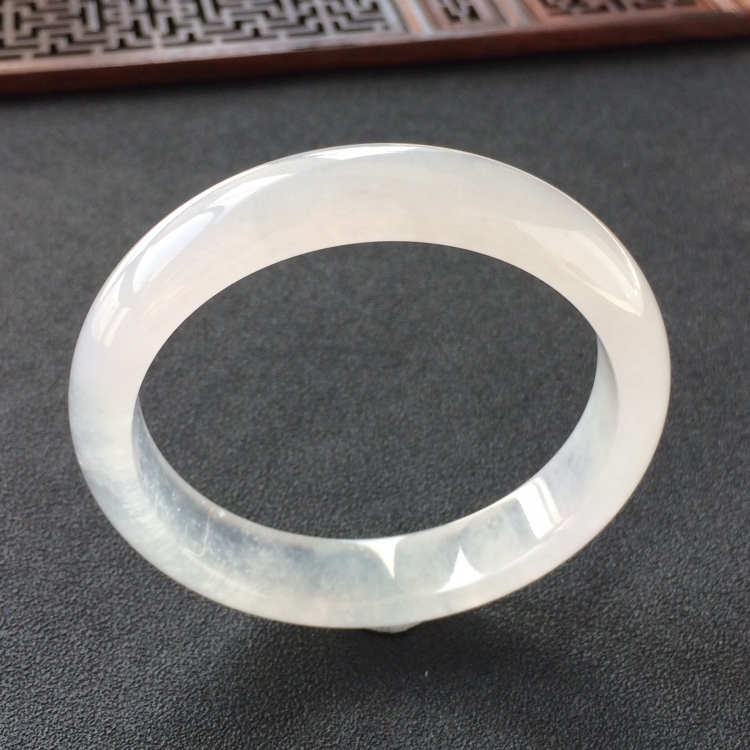 (超值推荐)冰种无色手镯(55.2mm)