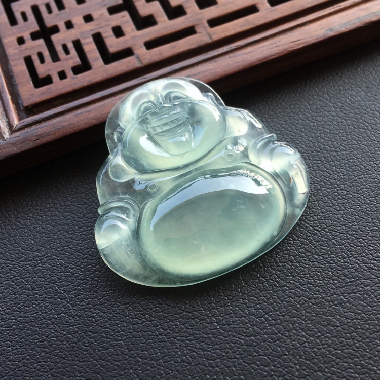 (超值推荐)冰种淡晴水玉佛挂件