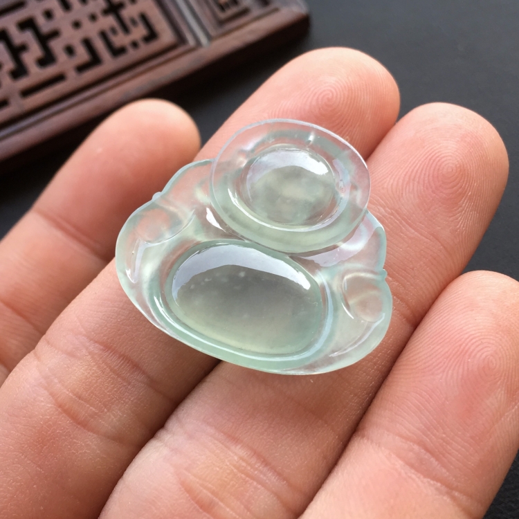 (超值推荐)冰种淡晴水玉佛挂件