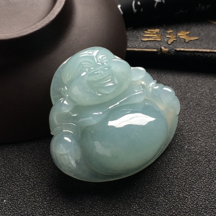 （超值推荐）糯冰种晴水玉佛挂件