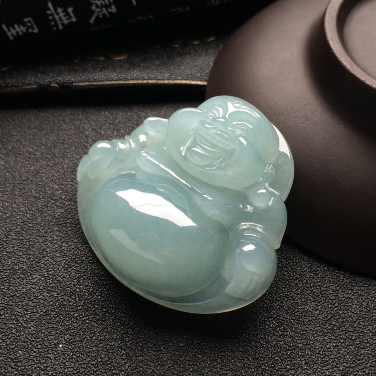（超值推荐）糯冰种晴水玉佛挂件